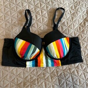 Cacique Rainbow Swim Top
